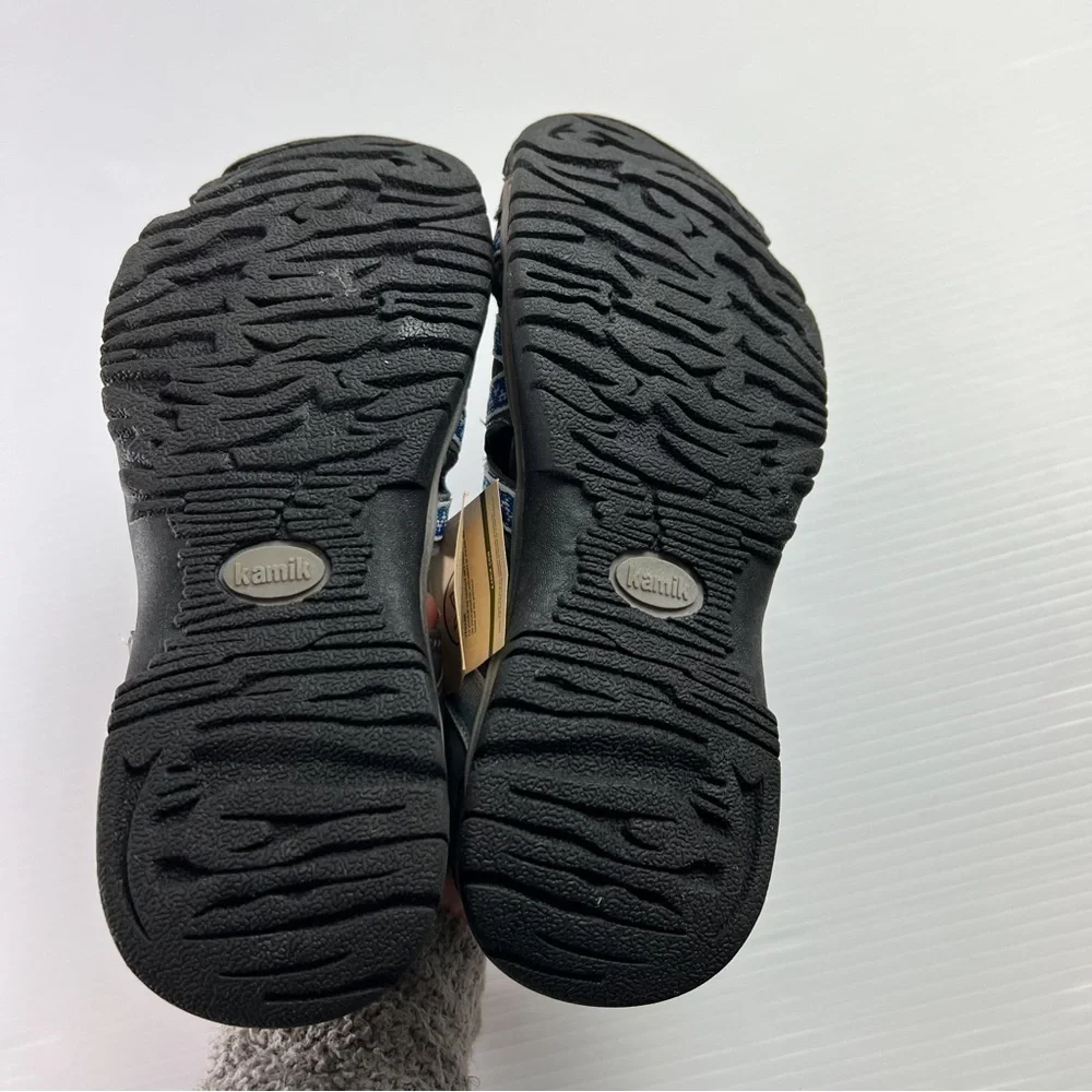 Kamik Sandals womens 10 Islander 2 Blue Grey Hook Loop Shoes Outdoors
